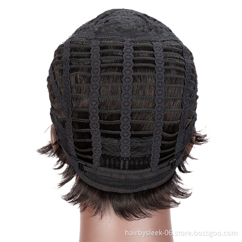 Rebecca Fashion Best Selling Short Straight Wigs For Black Women Hd Lace Wig Pixie Cut Human Hair Front Lace Wigs